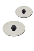 abnturk Çelik Balık Tavası Kapağı - 2 Adet (26+30 Cm) - 1