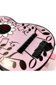 abnturk 6 Telli Oyuncak Klasik Mini Gitar 52 cm Eğitici Çocuk Gitarı Pembe thumbnail 3