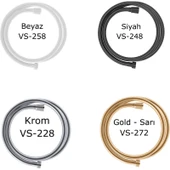 Europe 150 Cm Siyah, NeoFlex Pvc, Patlamaz, Gerçek Prinç, Çift Kenetli, 5 Katmanlı, Sağlıklı Duş Hortumu VS-248 - 4