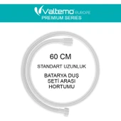 Europe 60 cm Neoflex Beyaz Batarya Duş Seti Bağlantı Hortumu VS-256 - 1