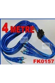 abnturk 2 Rca-4 Rca Süper Oto Ses Anfi Kablosu 4 Metre - 1