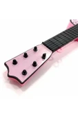abnturk 6 Telli Oyuncak Klasik Mini Gitar 52 cm Eğitici Çocuk Gitarı Pembe thumbnail 4
