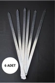 abnturk Adet 6 Profosyonel Paslanmaz Metal Kıyma Şiş (Urfa-Adana-Antep Kebap Şişi) - 2