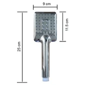 DC-0117 – Paslanmaz Full Krom Tepe Duş Seti - 4