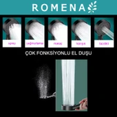 Jet Özellikli Duş Seti | Hortum+Yapışkanlı Askı Aparatı + El Duşu | R1002-S - 3