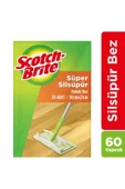 SCOTCH BRİTE Scotch-brıte Sil Süpür Q600 Paspas Yedek Bez 30'lu X 2 (60 YAPRAK) - 1