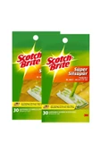 SCOTCH BRİTE Scotch-brıte Sil Süpür Q600 Paspas Yedek Bez 30'lu X 2 (60 YAPRAK) - 2
