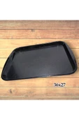 abnturk 25 Adet Kırılmaz Servis Tepsisi 36x27 Kaydırmaz iç yüzeyi pütürlü FastFood Cafe Restaurant Tip Tepsi - 2