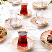 Schafer Sorte Çay Seti 12 Parça-Pembe - 2