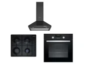 PROFİLO SİYAH EKO 3LÜ ANKASTRE SET (OO37P6012D-DVP6C460-FRTA122S) - 1