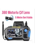 WIWOCAM 360 Rotasyon Motorlu 5 Metre Çift Lensli Sert Kablolu 1080P Ekranlı Tamirci Kamerası - 1