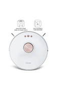 HOMEND Alex Laser Pro 1283H Moplu Ve Haritalamalı Akıllı Robot Süpürge Beyaz - 2