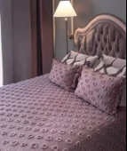 Ponpon 3 Parça Çift Kişilik Yatak Örtüsü - 5