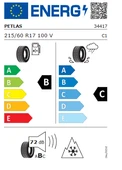 Petlas 215/60 R17 100V Reinf. Suvmaster A/S Dört Mevsim Lastiği 2025 Üretim - 2