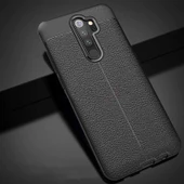 Xiaomi Redmi Note 8 Pro Uyumlu Kamera Korumalı Deri Görünümlü Silikon Kılıf - 9