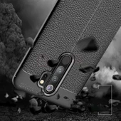 Xiaomi Redmi Note 8 Pro Uyumlu Kamera Korumalı Deri Görünümlü Silikon Kılıf - 8