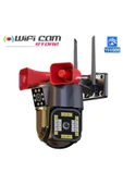 WİFİCAM Dış Mekan 5mp Fhd Profesyonel Polis Çakarlı Alarmlı Güvenlik Kamerası Yoosee Program - 2