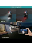 WIFICAM PLUS 3 Kameralı Zoomlu Icsee Xmeye Yazılımlı Polis Çakar Işıklı 4mp Uhd Ptz Kamera - 5