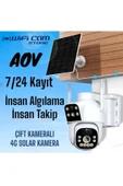 WIFICAM PLUS AOV Çift Kameralı 7/24 Kayıt E Sim Özellikli 4G Solar Kamera - 1