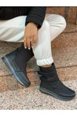 Cem Pekşen Unisex Kadın - Erkek - Çocuk Kar Botu Içi Kürklü Cırt Cırtlı Kaymaz Taban Ayakkabı 802 - 3
