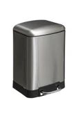 5FiveSmart 5fıve Arıane - Metal Pedallı 6 Lt Çöp Kutusu / Inox - 1