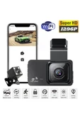WİFİCAM 2 Kameralı 1296P Dahili Wifi Ekranlı Araç Kamerası Geniş Açı Ve Net Görüntü Kalitesi - 7
