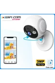 WIFICAM PLUS 3mp Wifi Smart Kamera Yapay Zeka Sanal Takip Geniş Açı - 1