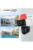 WİFİCAM 4G Çift Kameralı Sirenli Hareket Takipli Sim Kart İle Çalışan Solar Kamera - 5