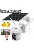 WIFICAM PLUS 4g Sim Kartlı 360 Ptz Solar Güneş Enerjili 1080p Kamera Türkçe Programlı+64 Gb Sd Kart - 1