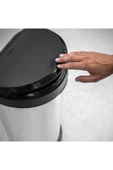 CURVER Decobin Push 40l Metal Görünümlü Çöp Kovası - Dokunmatik, Yumuşak Kapanan, 1. Sınıf Plastik - 1