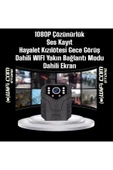 WİFİCAM Wifi Li Gece Görüşlü Ekranlı Yaka Kamerası - 5