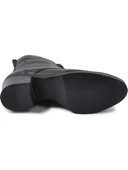 Castleblack 92159-1 Siyah Kadın Kışlık Deri Bot - 6