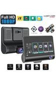 WIWOCAM Araç Kamerası 3 Kameralı Model 1080P Kayıt Geri Görüş Park Kameralı - 6