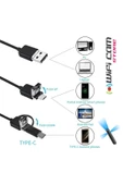 WIWOCAM 3 Lensli Android Tamirci Kamerası 5 Metre Sert Kablo - 4