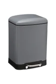5FiveSmart 5fıve Arıane - Metal Pedallı 6 Lt Çöp Kutusu / Antrasit - 1