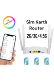 WİFİCAM Sim Kart ile Çalışan 4 Antenli Router Wifi Modem 3G/4G Desteği - 6