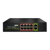 URANIUM POE-8002-96W 8 PORT 10/100 + 2 PORT 10/100 RJ45 UPLINK POE SWITCH (REALTEK CHIPSET) - 1