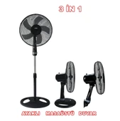 RAKS 16inç / 40cm 55w 3 ü 1 Arada Ayaklı - Duvar ve Masa Tipi Vantilatör 3 Kademe 220v - 1