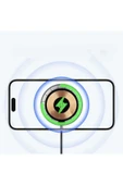 S21-S22-S23 Uyumlu Type-C Magsafe Şarj Aleti Kablosuz Manyetik Şarj Type C 15W Siyah - 4