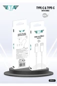 Eta Tech Iphone Uyumlu 15/16 Pro/max 45 Watt Yeni Nesil Usb-C To Usb-C Girişli Hızlı Şarj Kablosu - 1