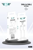 Eta Tech Type-c Yeni nesil Type-c + Type-c Şarj Kablosu 45w - 1