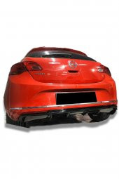 Opel Astra J Hatchback Mak.lı Rieger Arka Tampon Difüzörü (Plastik) Piano Black - 2