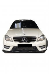Mercedes W204 C180 Makyajlı Ön Tampon Eki (Plastik) Piano Black - 2