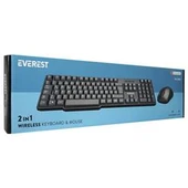 Everest KM-6852 Siyah Usb Kablosuz Combo Q Standart Klavye + Mouse Set - 4