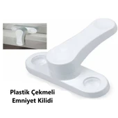 Pvc Çekmeli Kapı Pencere Emniyet Kilidi Pimapen Ev Çocuk Bebek Güvenlik Kilidi 2 Adet thumbnail 4