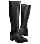 Castleblack 92900-1 Siyah Kadın Kışlık Deri Çizme thumbnail 1