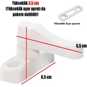 Pvc Çekmeli Kapı Pencere Emniyet Kilidi Pimapen Ev Çocuk Bebek Güvenlik Kilidi 2 Adet thumbnail 3