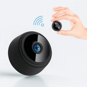 QASUL Mini Kamera WiFi Kamera 1080P Mikro Ses Kaydedici Kablosuz Küçük Boy Kamera thumbnail 1