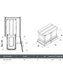 Starax S-2573-A Teleskopik Raylı Plastik 16 Lt. Gri Çöp Kovası - 3