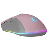 Rampage SMX-R21 COMPACT Usb Pembe-Gri RGB Işıklı+Macro 7200dpi - 1000hz Gaming Oyuncu Mouse - 4